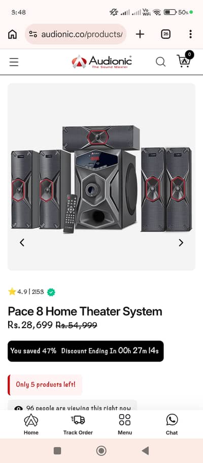 Audionic Pace 8 Home Theater