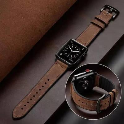 Apple Watch 6543 Gen Band Silicone Lather Strap Browen