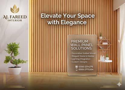 Luxury WPC Wall Panels & Marble Sheet Installation in Karachi