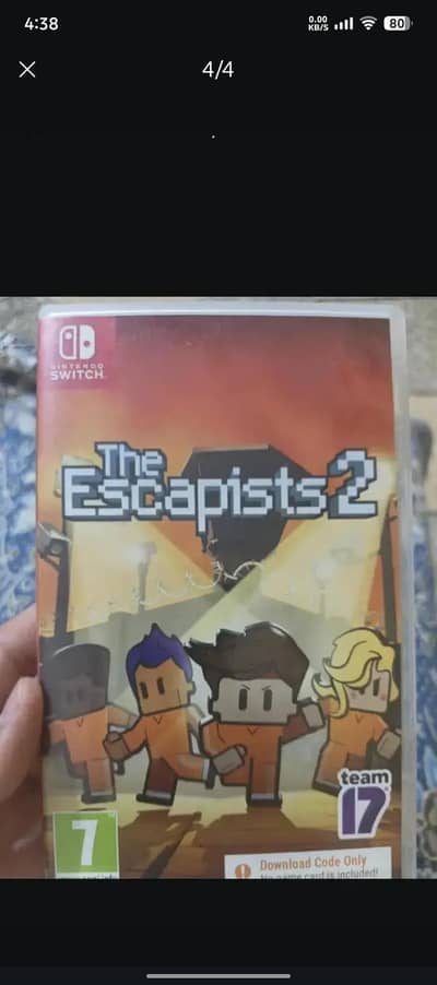 Super Mario kart8deluxe,the escapists 2,Monopoly,instant sports tennis