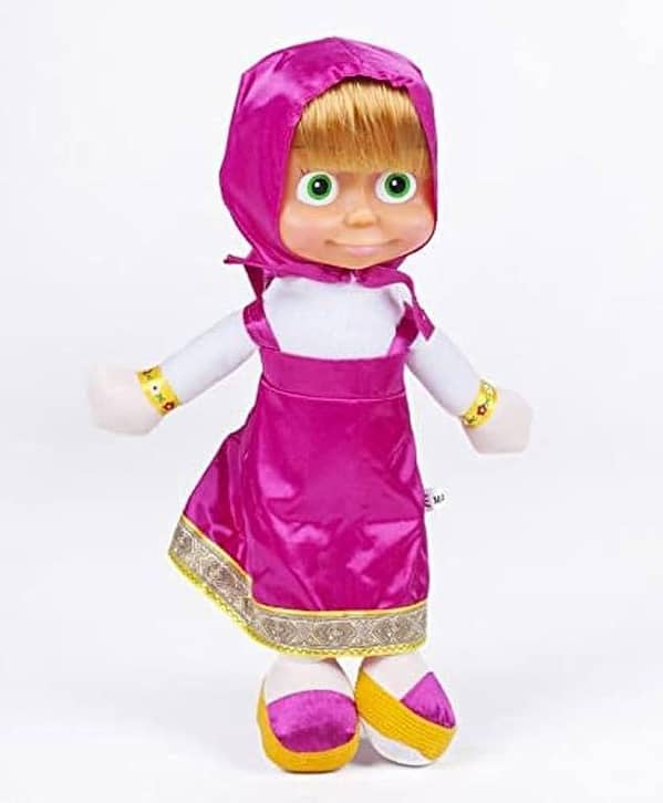 Cute Masha Plush Doll With Sound 30cm