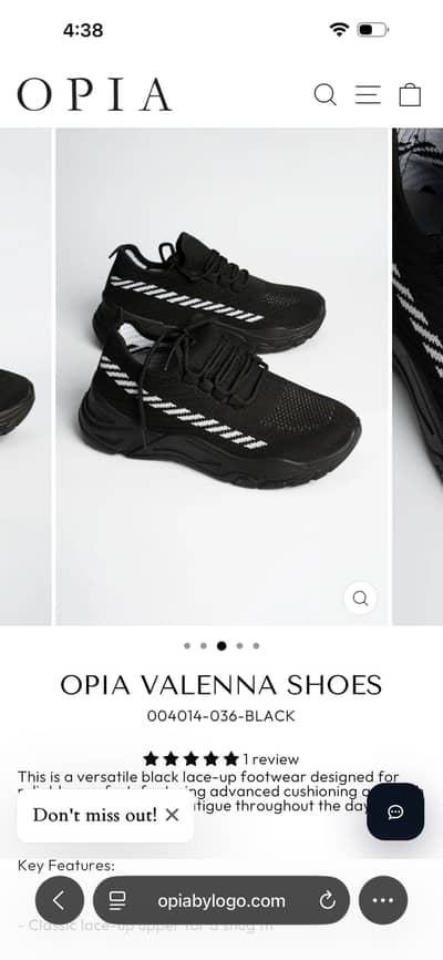 Opia black shoes / stylo  shoes