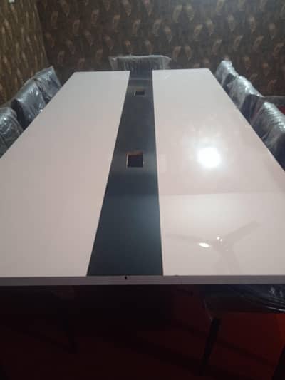 office conference table and 10 office chair for sale