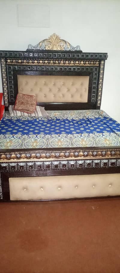 bed with mattress