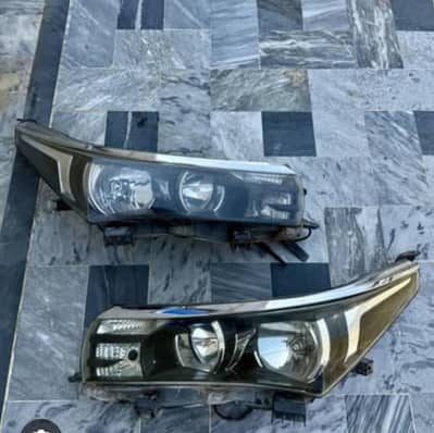 Toyota Corolla Altis 2015 Original Headlights (Pair) For Sale