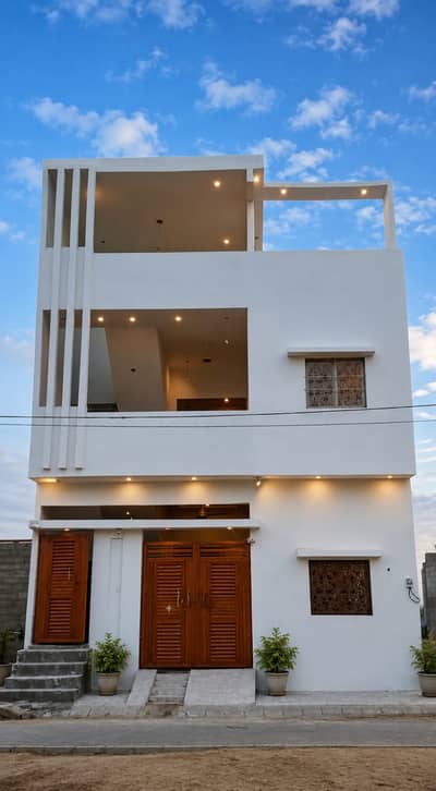 GFS 2unit double story banglow Malir town residents brand new banglow