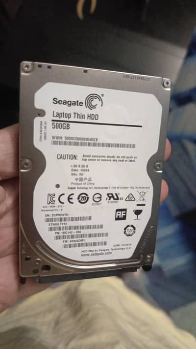 seagate Laptop Thin Hard disk drive 500GB