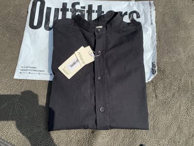 OTR BLACK BAN COLLAR WITH 100% COTTON FABRIC, SIZE'MEDIUM-never used