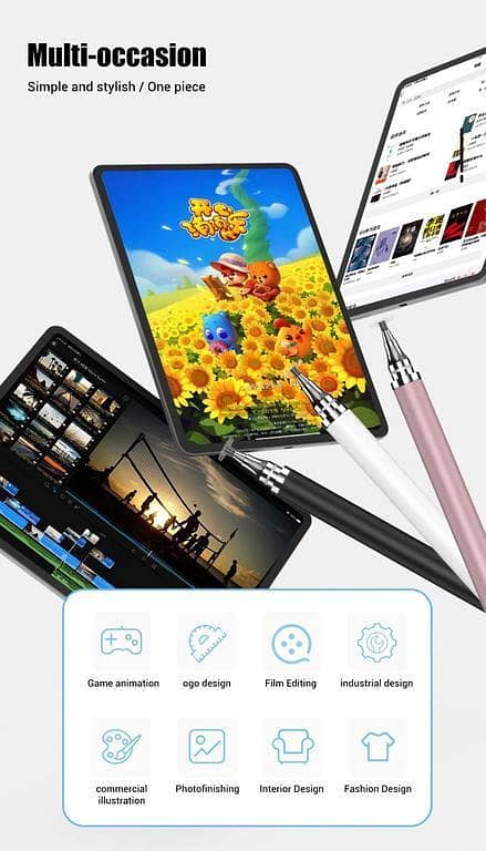 Touch Pen/Stylus Pen/Writing Pen/Painting Pen/Drawing Pen/Ball Point/Universal Pen/Video Editor Pen. . .