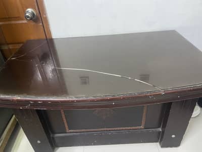 Office table and book shelf