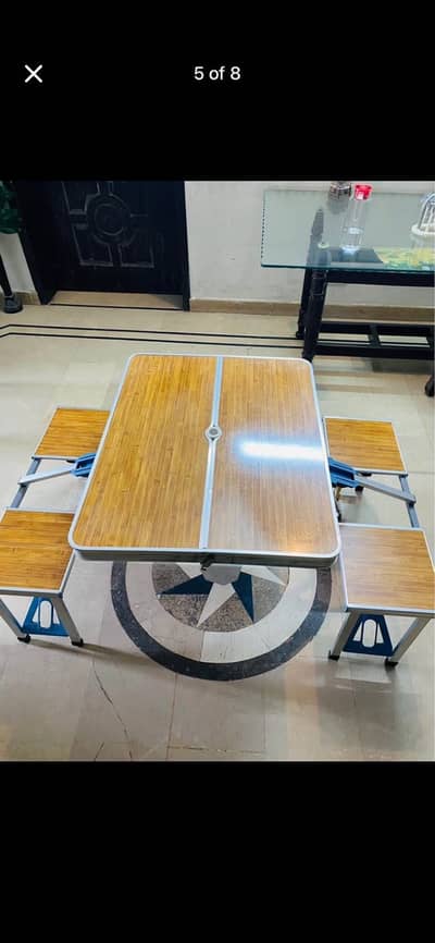  Portable Folding Table & Chair Set for Sale – Excellent Condition