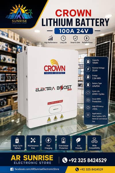 CROWN ELEKTRA BOOST PRO 25.6V 100A