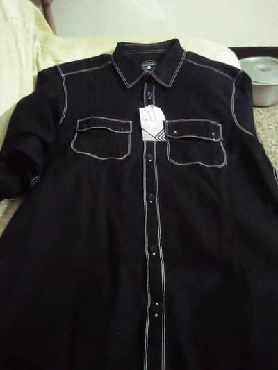 ismail brand casual shirt contrast stitch  brand new