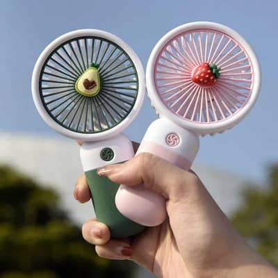 Mini cute fan with stand | Rechargeable fan |