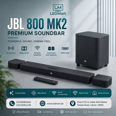 jbl sound bar 800mk2 new model DOLBY  bar 1000 Bar 1300 bar 1300mk2