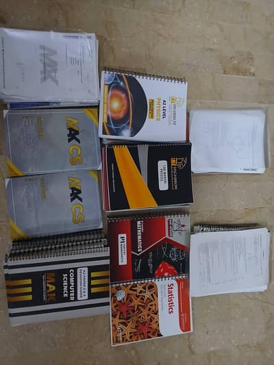 Alevel course books + complete handwritten notes. (GOOD CONDITION)