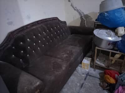Triple Double Single Sofa Set – Strong & Good Condition