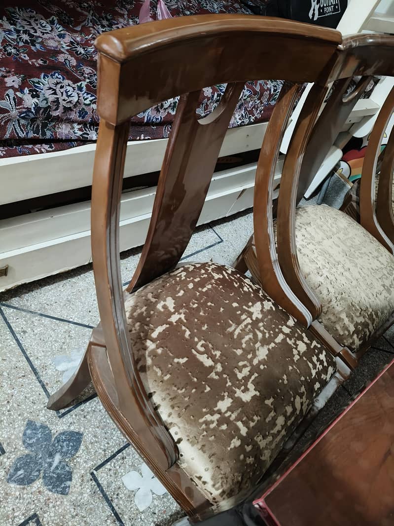 Dining Chairs + Table Solid Wood 3