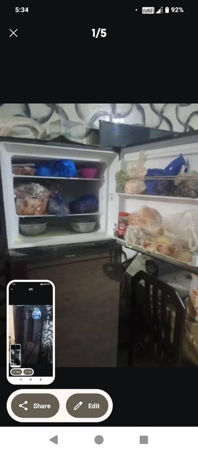 dawalance glass fridge door