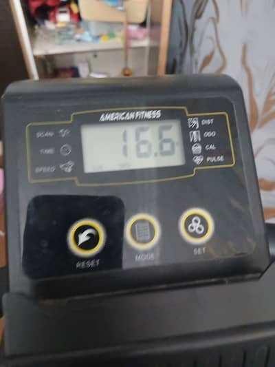 American fitness with digital display and pulse monitor