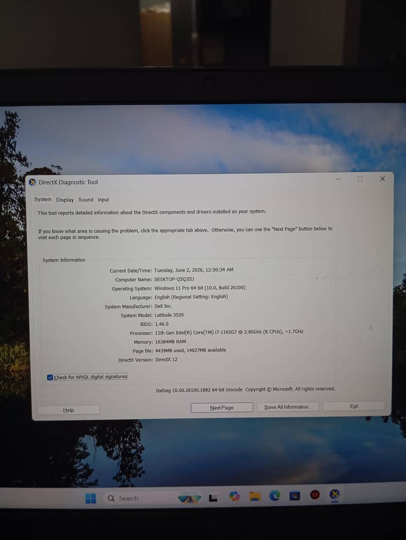 Dell precision 3520 5