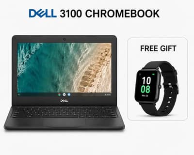 Dell Chromebook  With Watch & Charger | Limited Stock Available