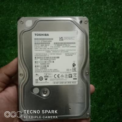 Toshiba Brand New  2TB Hard Disk