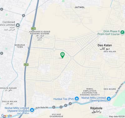 1 KANAL POSSESSION PLOT MAIN BACK NEAR PARK MASJID