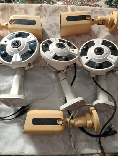 Dahua 8 Channel DVR + 6 Dahua Cameras( 3 Fisheye + 3 Bullet ] --