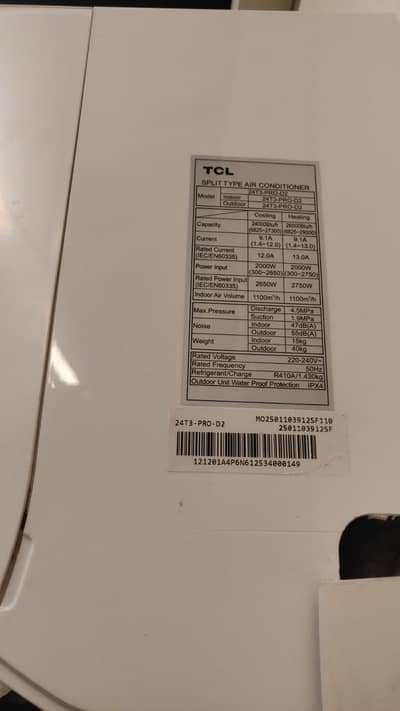 TCL 24T3 PRO D2 2 Ton