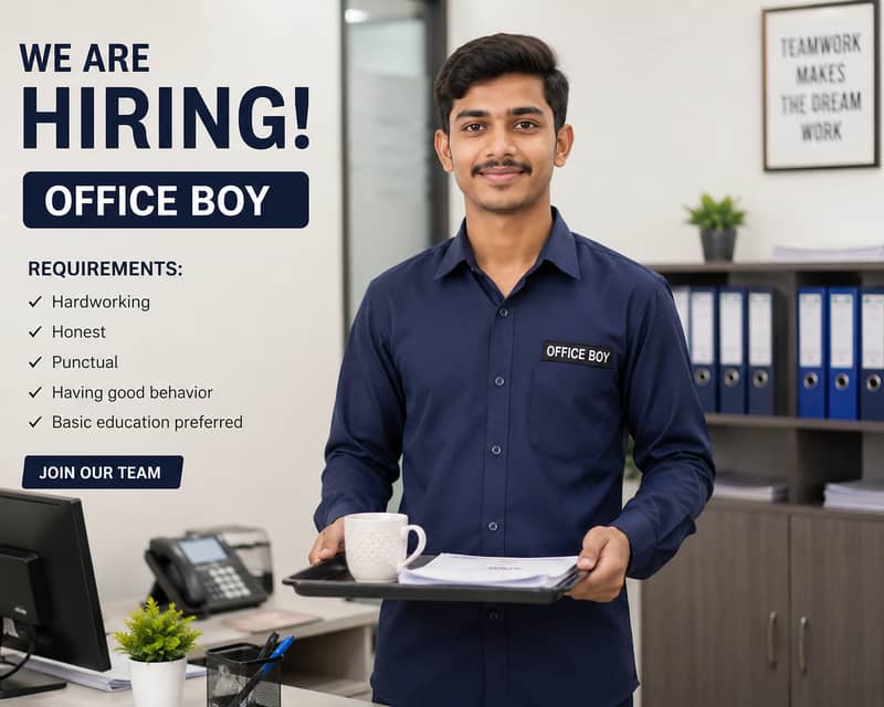 OFFICE BOY REQUIRED 0