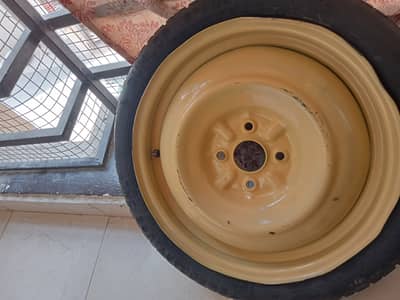 Dunlop Spare Wheel 4-Hole - Fits Vitz Aqua Corolla - Strong Stepney