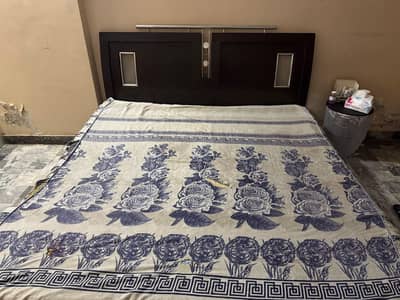 bed with mattress