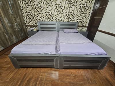 two single beds