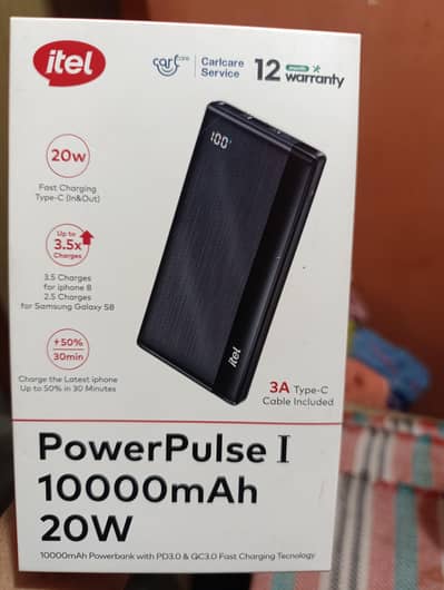 itel Mobile Power Bank 10000mah 22.5w Fast Charging