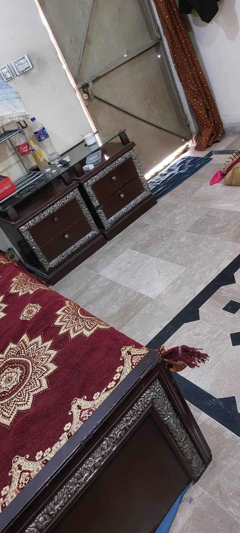 bed+side table+ Mattress 4
