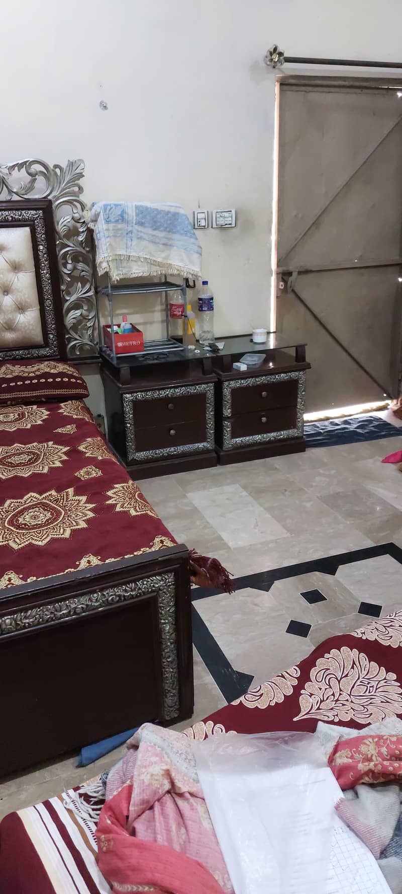 bed+side table+ Mattress 9