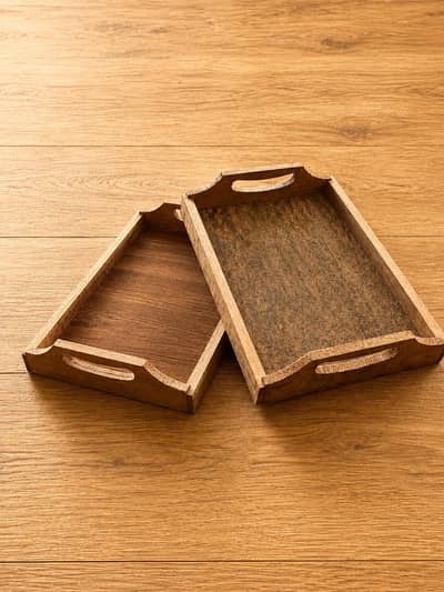 premium handmade wooden tray