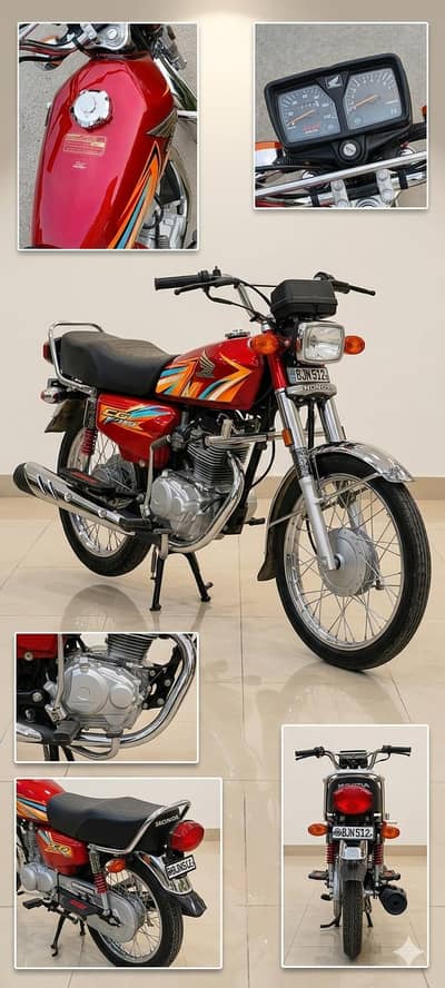 Honda CG125 For Sell All Punjab Number