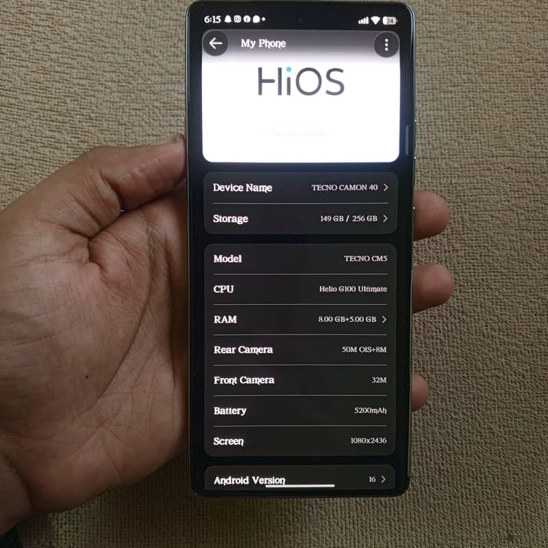 Tecno CAMON 40 5
