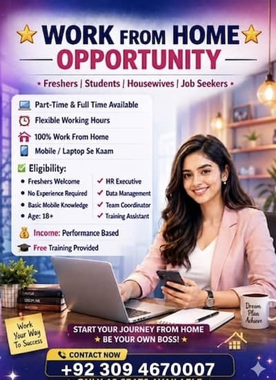 Job offer WhatsApp me on +923094670007