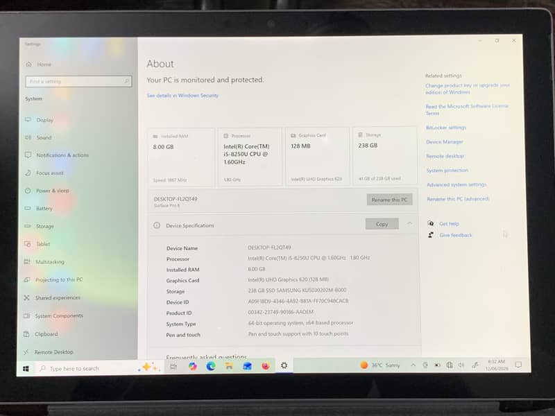 Microsoft Surface Pro 6 1