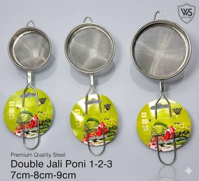 Premium Quality Double Jali Steel Channi Set (3 Pcs) – 7cm, 8cm, 9cm