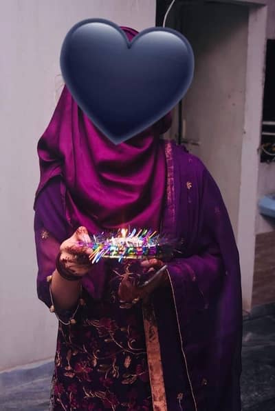 3 piece Purple Gharara