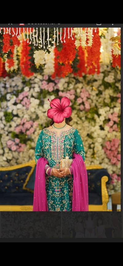 Faiza saqlain (shirt with cullote and dupatta)