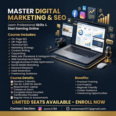  MASTER DIGITAL MARKETING & SEO COURSE 