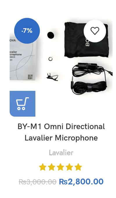 boya m1 mic in new condition