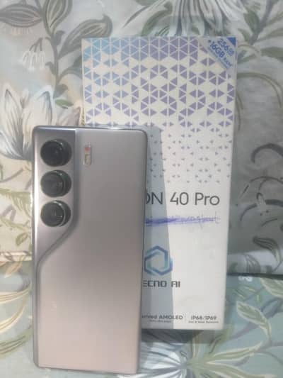 Camon 40 Pro 16+256 Warranty 15_08-2026