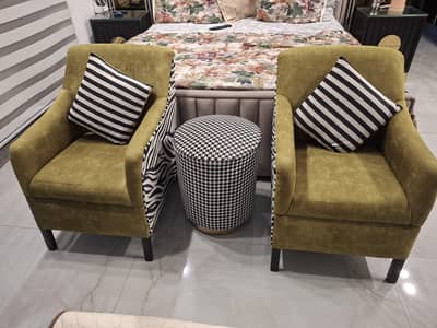 2 bed room chairs .