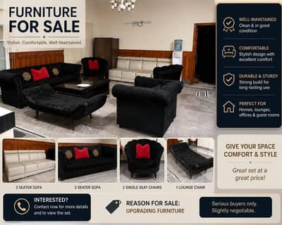 Premium Sofa Set for Sale – Excellent Condition